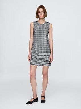 Gap × DÔEN Gingham Denim Mini Dress